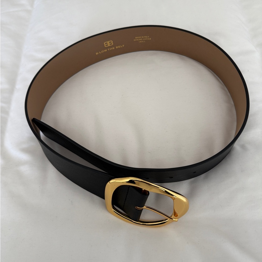 B-Low the Belt Black Leather Belt